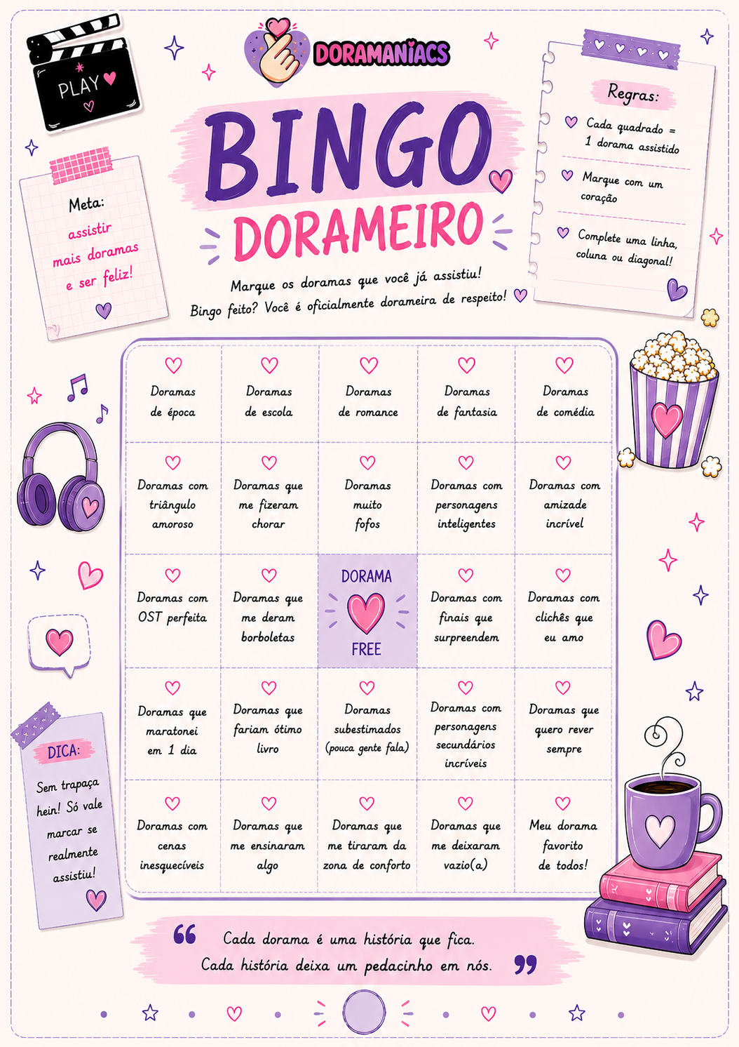 Página Bingo Dorameiro
